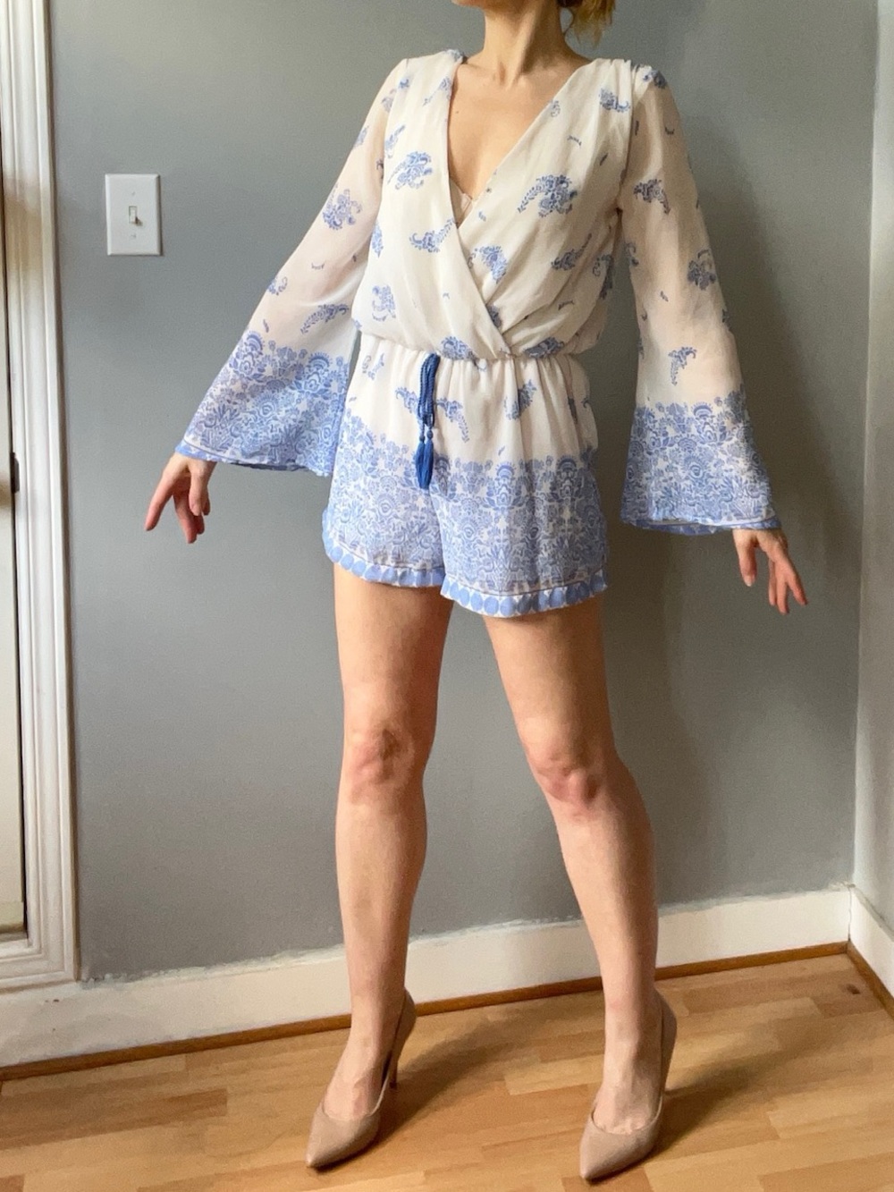 Feminine Floaty Floral romper